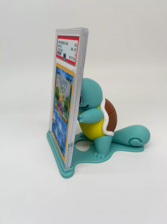 Pokemon Card Stand Squirtle Trading TCG Holder Display - Colored